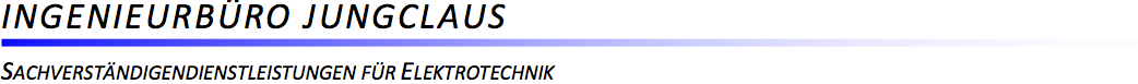 Ingenieurbüro Jungclaus, Sachverständigendienstleistungen für Elektrotechnik